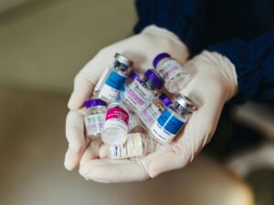 Muestras de viales de neuromoduladores