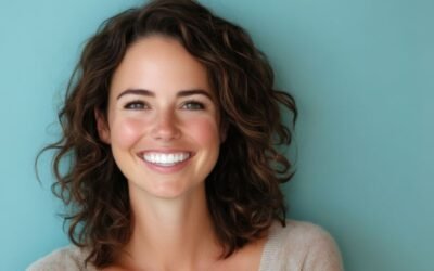 Mujer sonriendo con piel joven y dientes cuidados