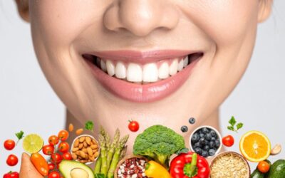 Alimentos buenos para los dientes como manzana, zanahoria y queso